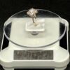 “”Silver gold plated Ring, White Cut Natural Crystal” - Image 3